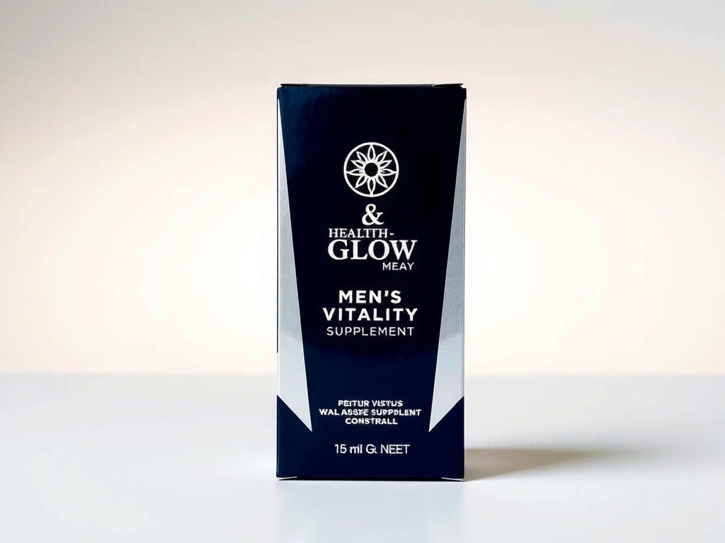 Healthandglowhungarycv & Glow Men's Vitality Supplement packaging
