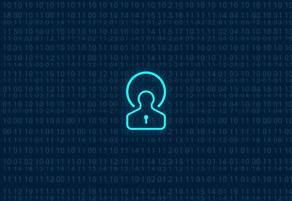 Digital padlock and abstract user profile icon, symbolizing account security and privacy